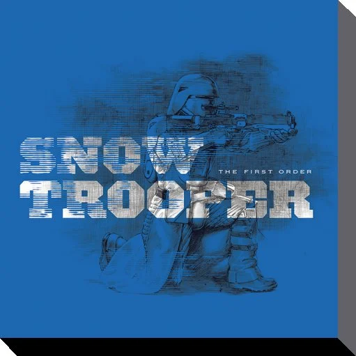 STAR WARS - Canvas 40X40 &#039;38mm&#039; - Episode VII - Snowtrooper Blue