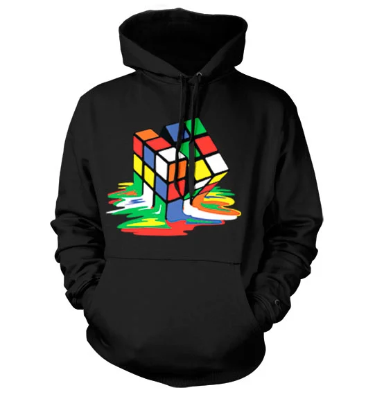 RUBIK&#039;S - Sweatshirt Melting Rubik&#039;s - Cube - Black (XXL)