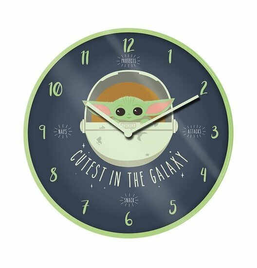 STAR WARS - Cutest in the Galaxy - Plastic Clock 25cm Diameter