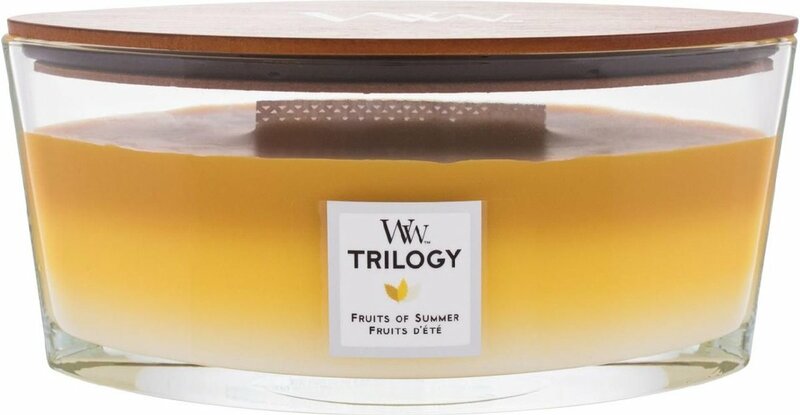 WoodWick Heartwick Flame Ellipse Trilogy Geurkaars - Fruits of Summer
