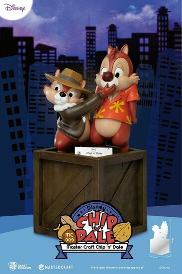 DISNEY - Chip &amp; Dale - Statue Master Craft 35cm