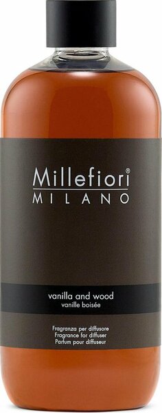 Millefiori Milano Navulling voor Geurstokjes 500 ml - Vanilla &amp; Wood