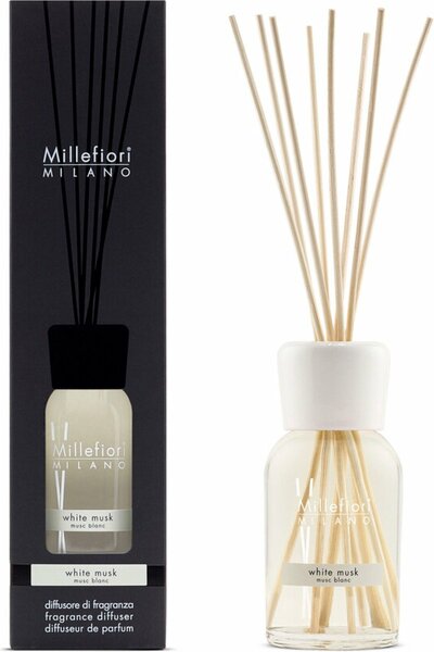 Millefiori Milano Geurstokjes 250 ml - White Musk