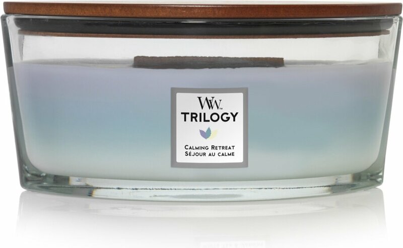 WoodWick Heartwick Flame Ellipse Trilogy Geurkaars - Calmin Retreat