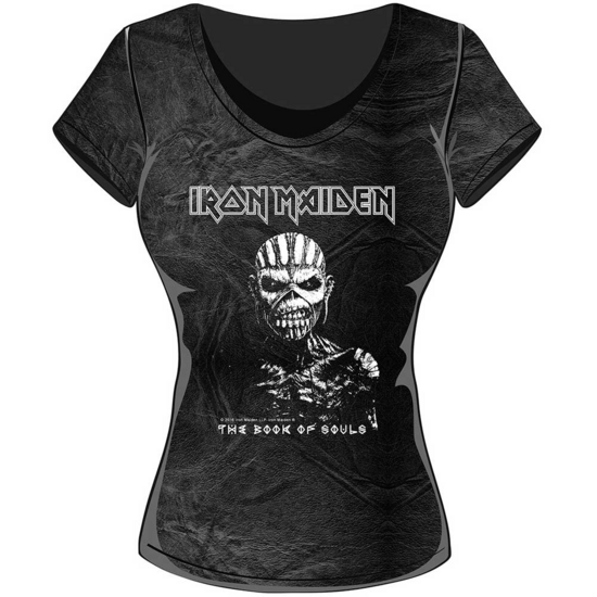 IRON MAIDEN - T-Shirt Ladies Acid Wash - Book Of Souls (XXL)