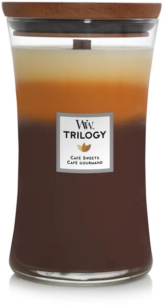 Woodwick Large Trilogy Geurkaars - Cafe Sweets