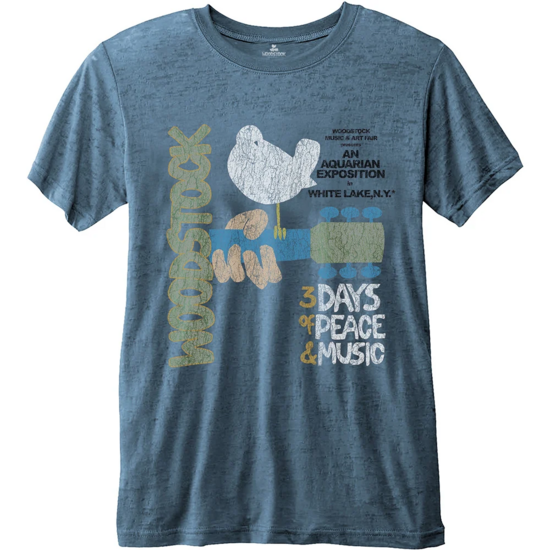WOODSTOCK - T-Shirt RWC - Classic Vintage Poster (M)