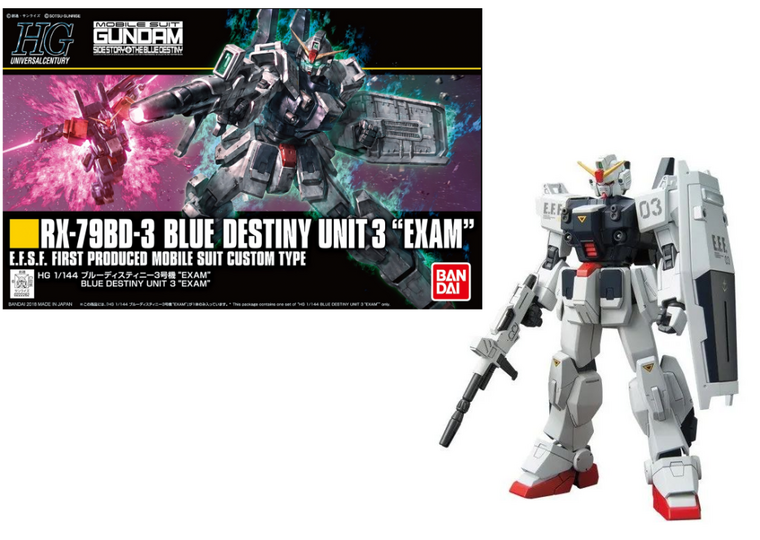 GUNDAM - HG RX-79BD-3 Blue Destiny Unit 3 &#039;EXAM&#039; 1/144 - Model Kit