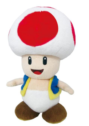 SUPER MARIO - Red Toad - Plush 20cm
