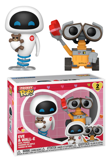 VALENTINES - Pocket Pop 2 Pack- Wall-E &amp; Eve