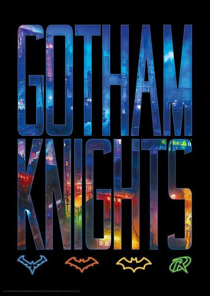 GOTHAM KNIGHTS - Logo - Art Print - Edition Limit?e &#039;A3&#039;