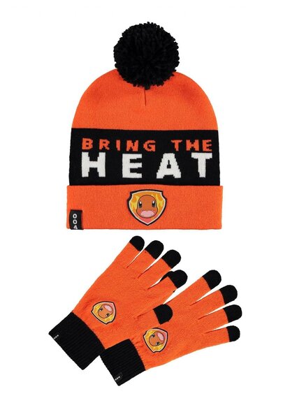 POKEMON - Charmander - Beanie &amp; Gloves Gift Set