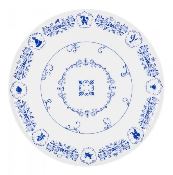DISNEY - BEAUTY &amp; THE BEAST - Round Cake Dish &#039;Porcelain&#039;