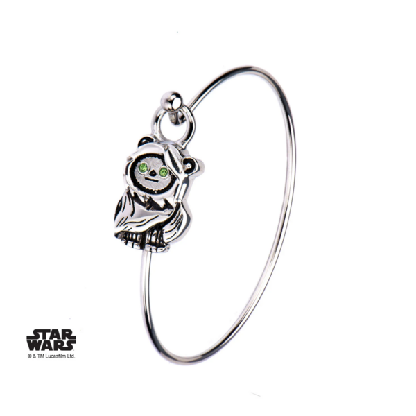 STAR WARS - Women&#039;s Stainless Steel 3D Ewok Bangle Bracelet
