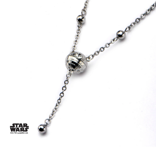 STAR WARS - Woman&#039;s Stainless Steel 3D Death Star Necklace