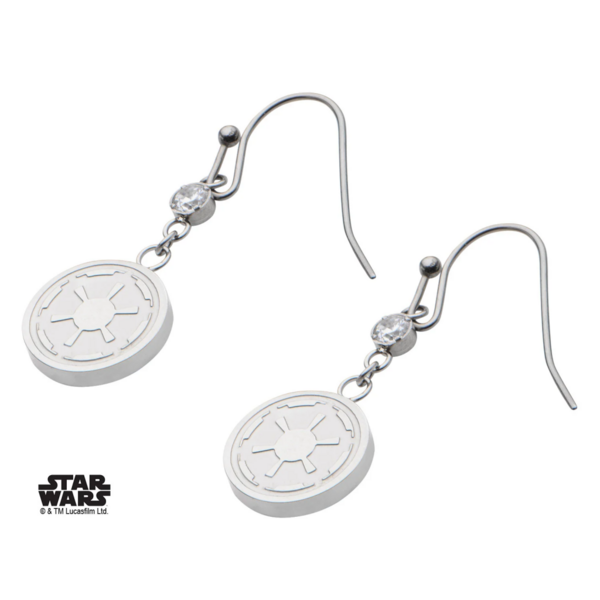 STAR WARS - Women&#039;s Stainless Steel Empire Symbol Hook Dangle Earrings