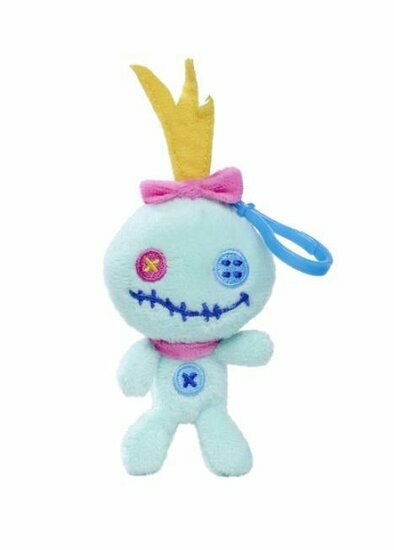 STITCH - Scrump Bag Clip Plush - 10cm
