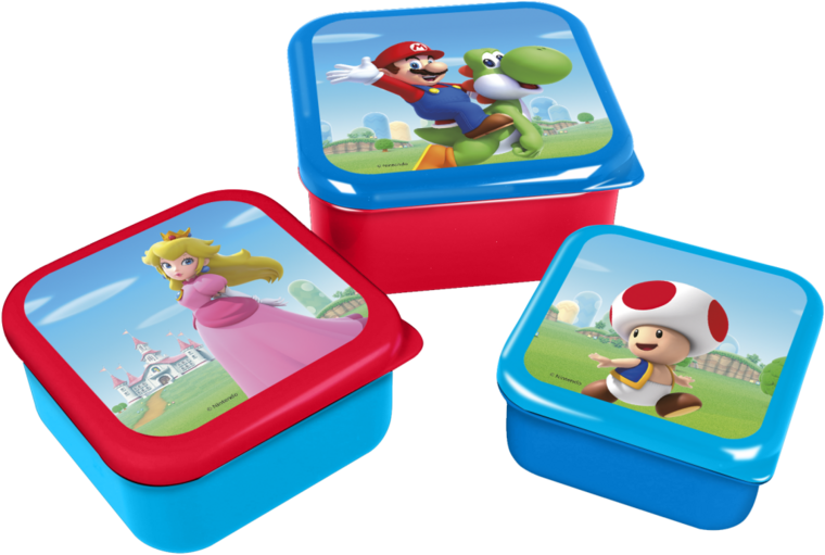 SUPER MARIO - Snack Boxes - 3 pcs