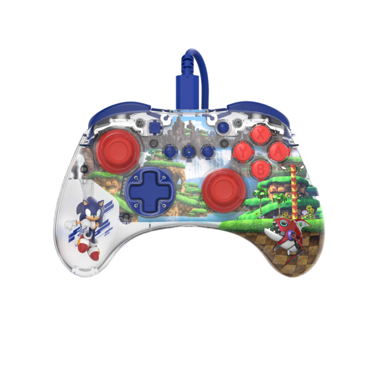 Official Switch Wired Reamlz Controller - Sonic Green Hill