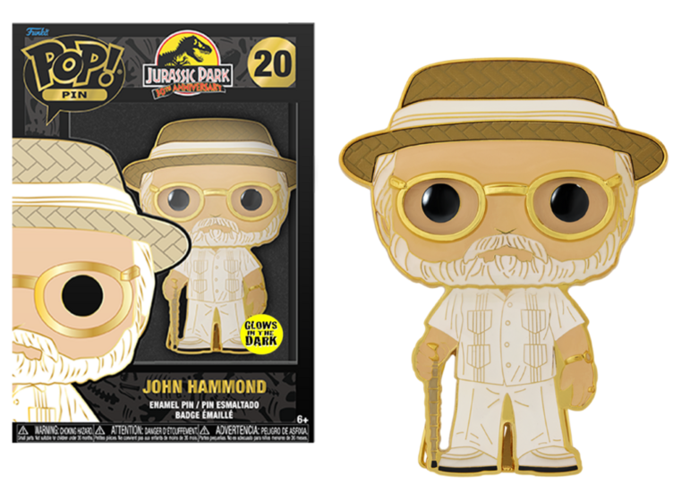 JURASSIC PARK - Pop Large Enamel Pin N? 20 - John Hammond