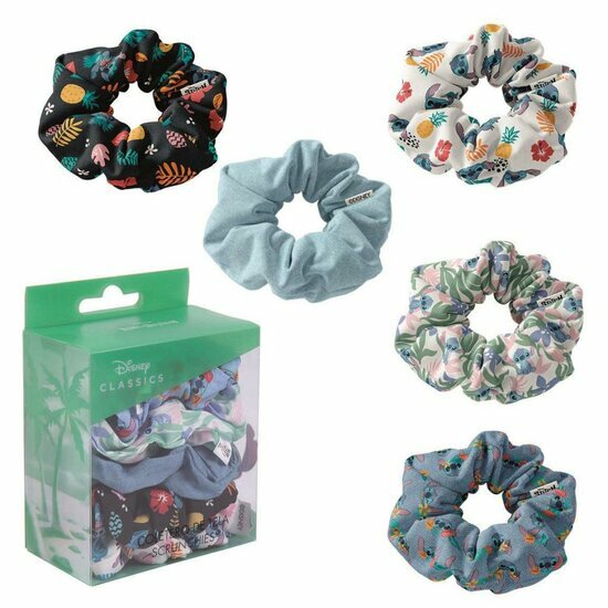 DISNEY STITCH - Hair Accessories &quot;Scrunchies&quot; 5x