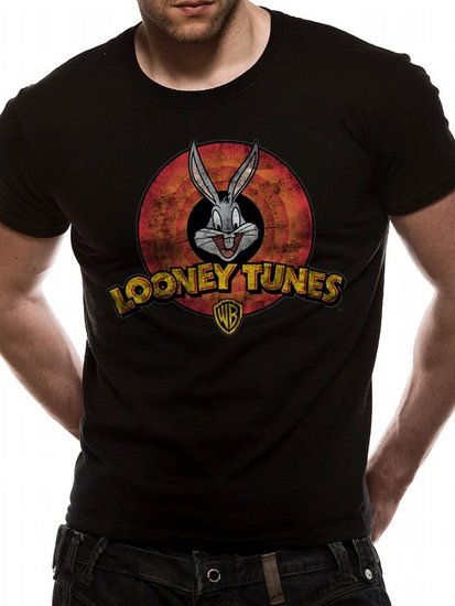 LOONEY TUNES - T-Shirt IN A TUBE- Destroy Logo (L)