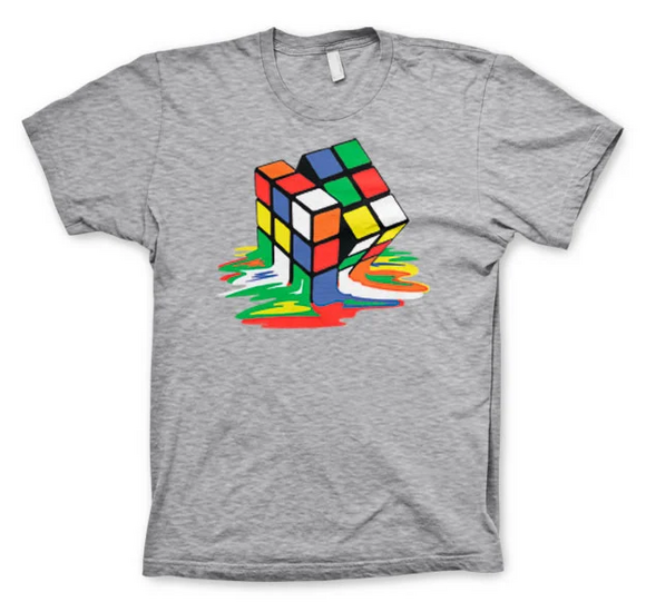 RUBIK&#039;S - T-Shirt Melting Ribik&#039;s - CLEAR GREY (10Y)