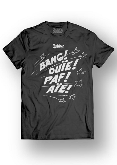 ASTERIX &amp; OBELIX - T-Shirt - Bang! Ouie! Paf! Aie! - Black (S)