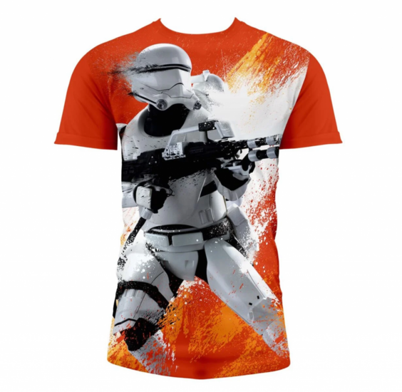 STAR WARS 7 - T-Shirt Flame Trooper FULL PRINT Orange (S)
