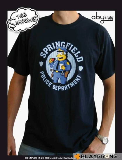 SIMPSONS - T-Shirt Homme Navy  Blue Police (S)