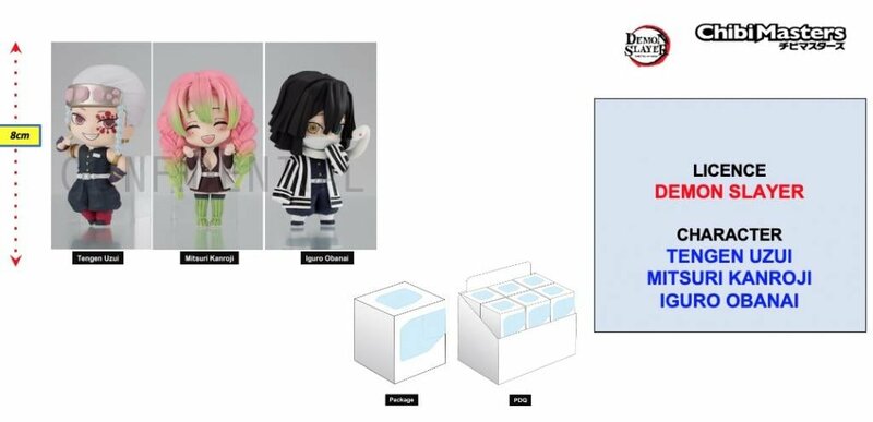 DEMON SLAYER - ChibiMasters Figure 8cm - Vol 3 &#039;Box 12 pcs&#039;