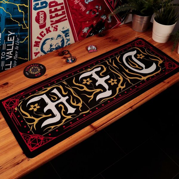 STRANGER THINGS - Hellfire Club - XL Desktop Mat + 1 Coaster