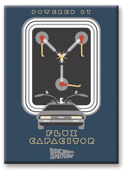 BACK TO THE FUTURE - Flux Capacitor - Magnet 6.3x8.9cm