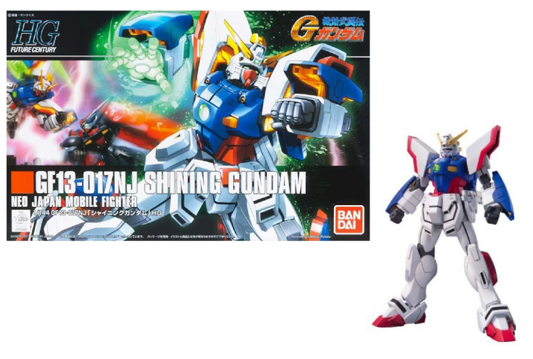 GUNDAM - 1/144 HGUC Shinning Gundam - Model Kit 13cm