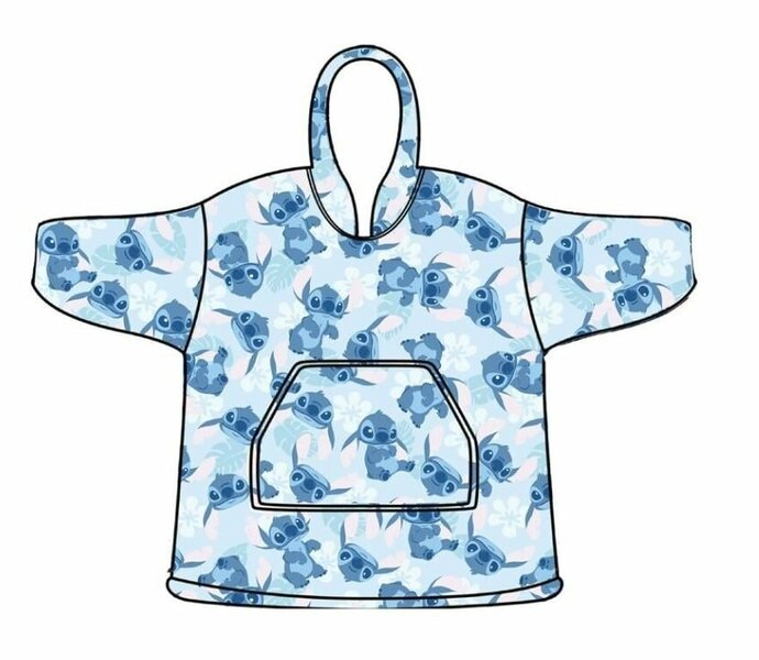 LILO &amp; STITCH - - Stitch - Sweat Poncho - Kid Size (7-14 ans)
