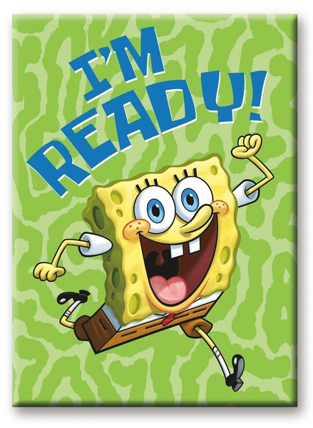 SPONGEBOB SQUAREPANTS - I&#039;m Ready - Magnet 6.3x8.9cm