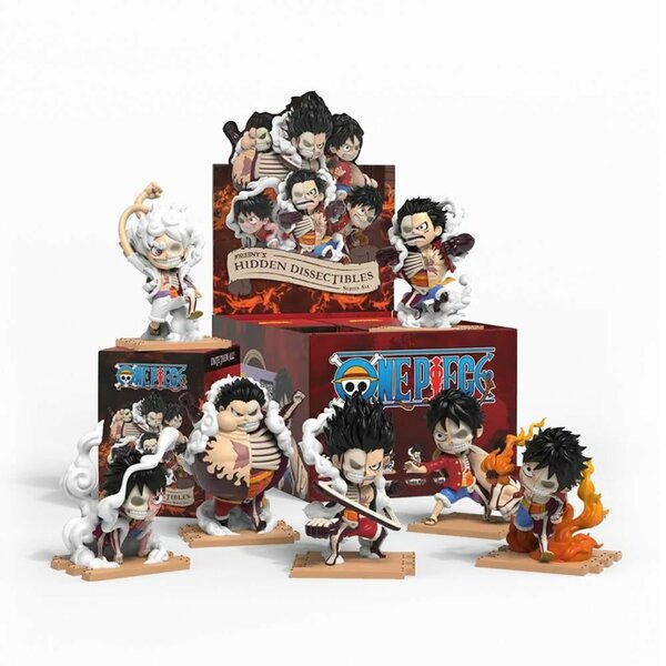 ONE PIECE - Luffy Gears -Freeny&#039;s Hidden Dissectibles (Display 6 Fig.)