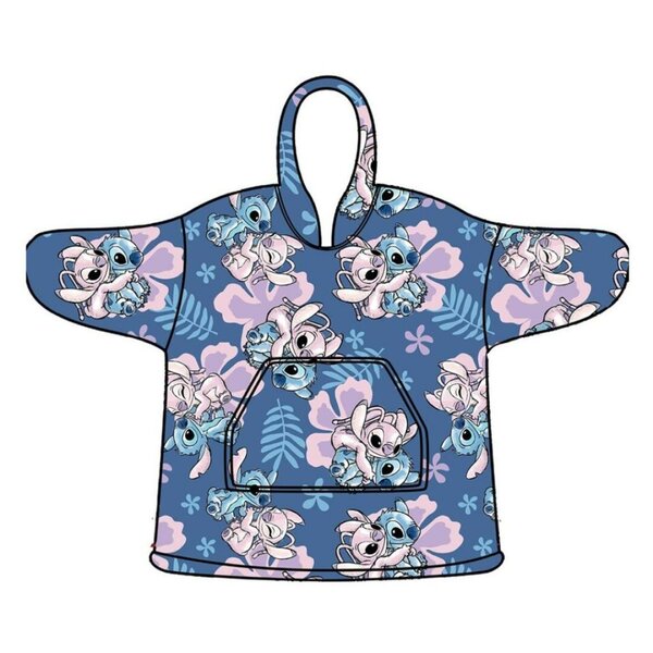 LILO &amp; STITCH -Stitch &amp; Angel-Sweat Poncho -Children Size (7-14 Years)