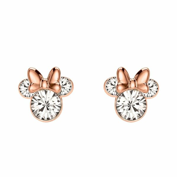 MINNIE - Pair of Stud Earrings - Silver Plated Brass