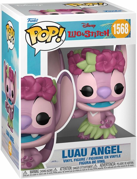 Funko Lilo &amp; Stitch Pop! Luau Engel Figuur 9 Cm Roze