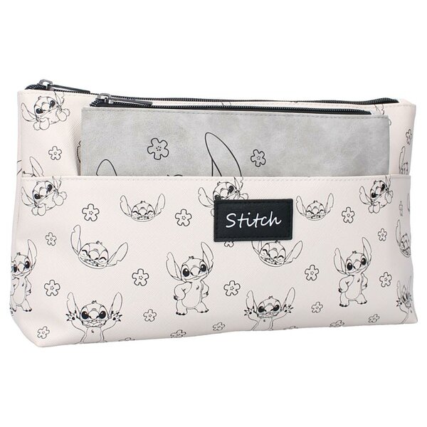STITCH - Cute &amp; Fashion - Double Cosmetic Bag &#039;30x18x8cm&#039;