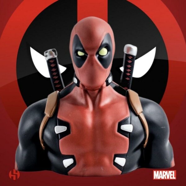 MARVEL - Money Box Blister Box - Deadpool Bust 20 cm