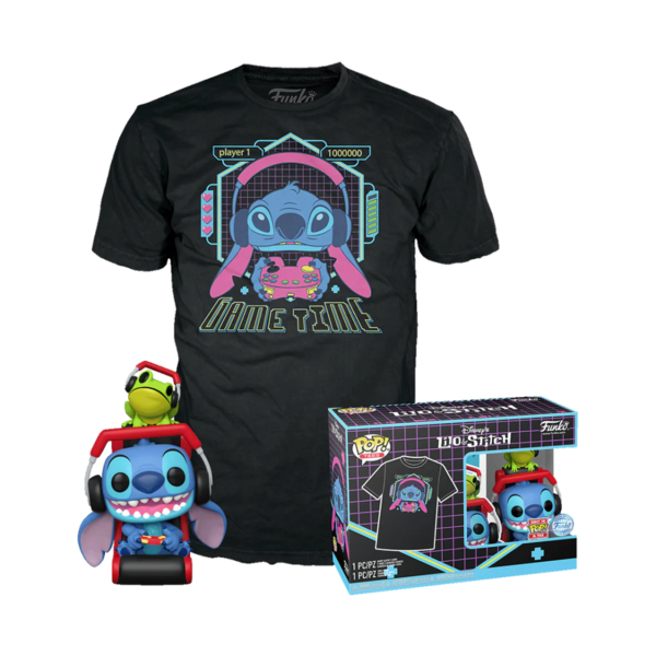 LILO STITCH - POP N? XXX - Gmr Stitch with frog + Tee (S)
