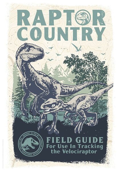 JURASSIC WORLD - Raptor Country - Art Print - Limited Edition &#039;A3&#039;