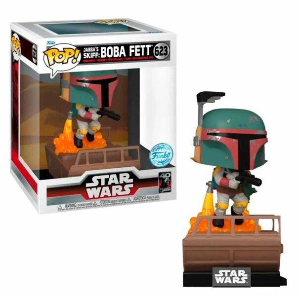 STAR WARS - POP Deluxe N? 623 - JABBA&#039;S Skiff : Boba Fett