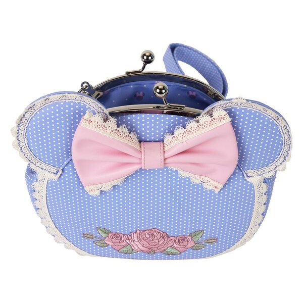 DISNEY - Minnie &quot;Floral and Lace Kisslock&quot; -  Crossbody bag Loungefly