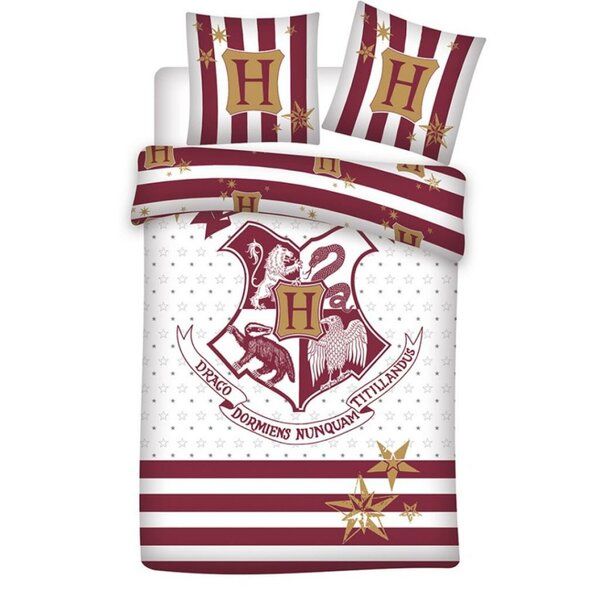 HARRY POTTER - Duvet Cover 140X200cm - Hogwarts &#039;100% Bio Cotton&#039;