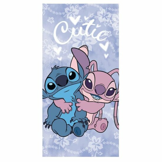DISNEY - Stitch &amp; Angel &quot;Cutie&quot; - Beach Towel 70x140cm