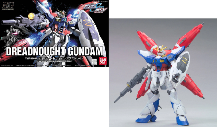 GUNDAM - HG 1/144 Gundam Seed MSV YMF-X000A Dreadnought - Model Kit
