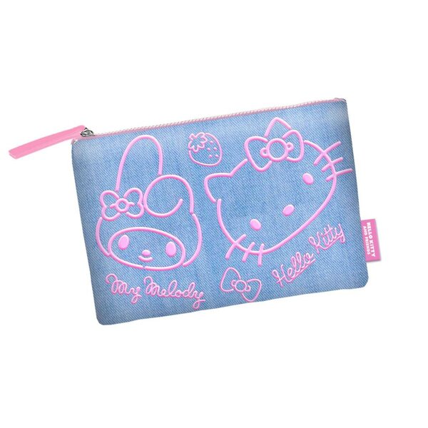 HELLO KITTY &amp; MELODY - Denim - Travel Bag